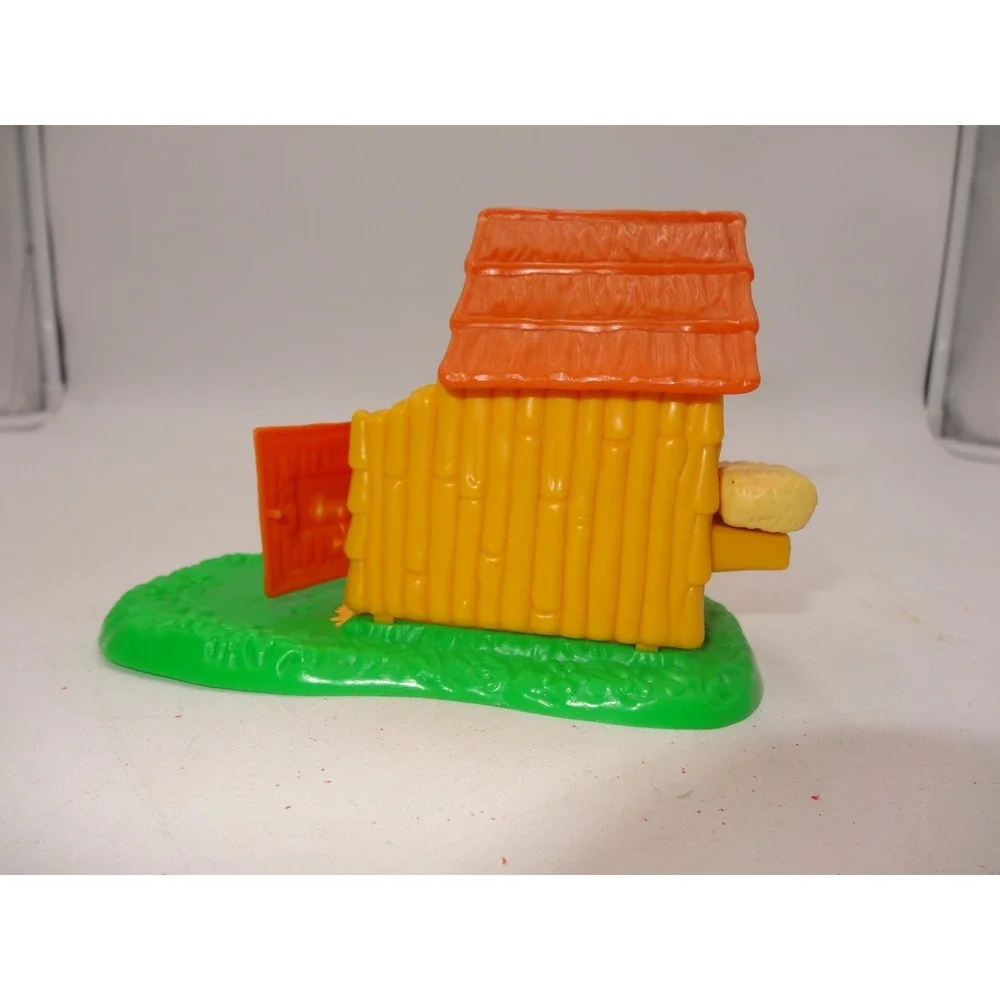 Littlest Pet Shop Zoo Baby Zebra and Mouse House Only LPS 1993 Kenner‎ Tonka Vtg